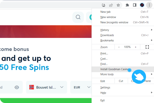 Pwa instruction Windows Chrome